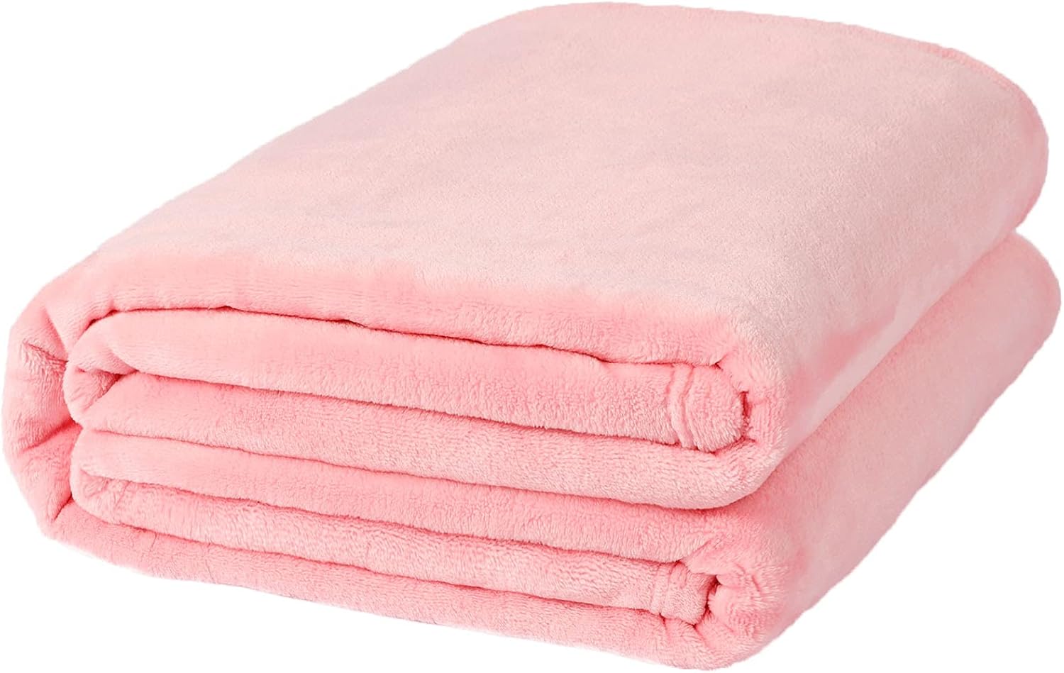 NANPIPER Fleece Blankets, Super Soft Flannel Fuzzy Blanket for Bed Couch, Luxury Cozy Plush Microfiber Blanket-Twin Size,Pink Twin Pink