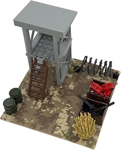 Miniatura 2 de WW2 - Bloques de construcción de escena de guerra de batalla militar, juguete para figuras de soldado, MOC DIY paquete de armas militares, conjunto