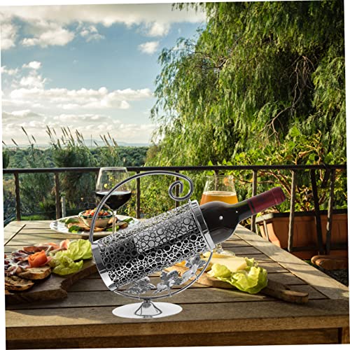 Veemoon Garrafeira De Ferro Artesanato Ferro Forjado Prata