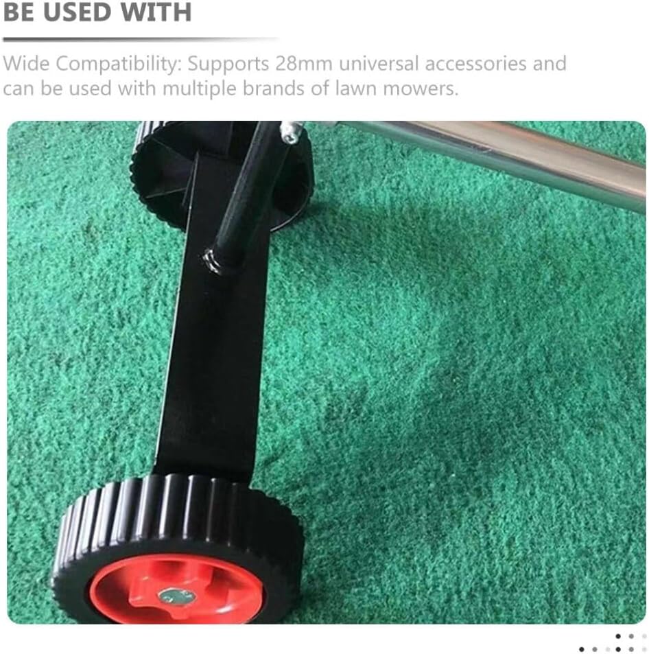 Angoily Lawn Mower Support Wheel Replacement 13-Inch Portable Side Mount Caster for String Trimmers Garden Cart Accessories