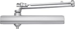 BRINKS Commercial Heavy Duty Door Closer, ANSI Grade 1, Size 1-6, Aluminum | Universal Mounting Plate, No New Holes, ADA Compliant, 3-Hour Fire Rated, Exterior 48 In 225 Lb, Interior 60 In 225 Lb