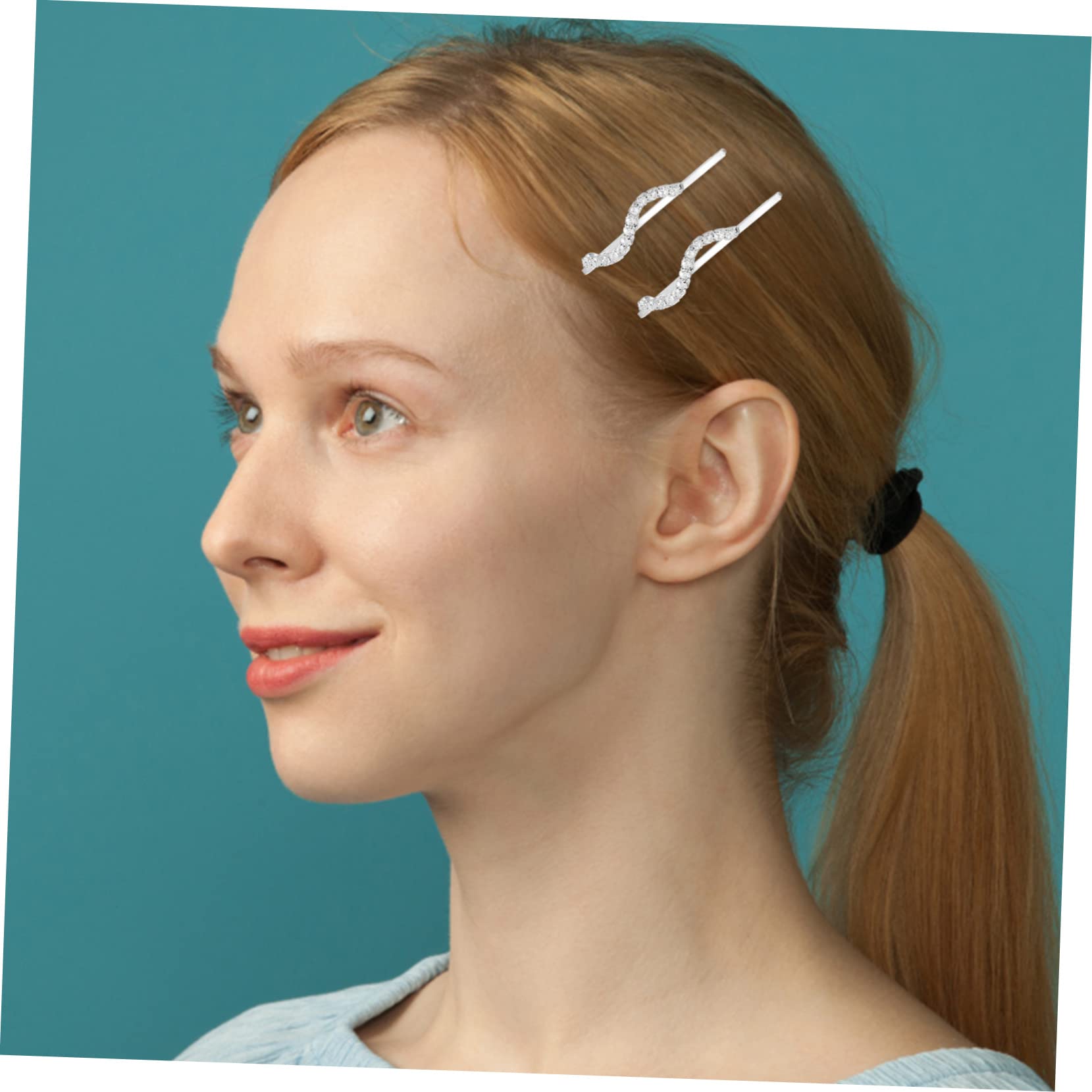 Didiseaon 60pezzi Fermagli Per Clip Decorativi Per e Ragazze Curvi e Accessori Per Acconciature Shiny e Chic