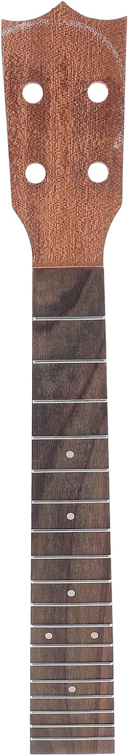 Milisten Ukulele Fingerboard Fretboard Durable Wooden Neck Ukulele Neck Fretboard Parts for DIY Musical Instrument 37X7. 3X4. 6CM