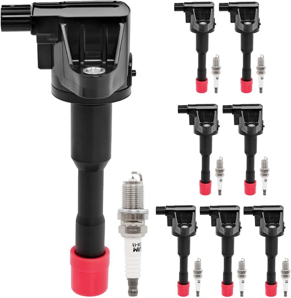UF374 Ignition Coil Set of 8 Compatible with 2003-2011 Honda Civic Hybrid 1.3L L4. Replace UF-374, 30521PWAS01, E404