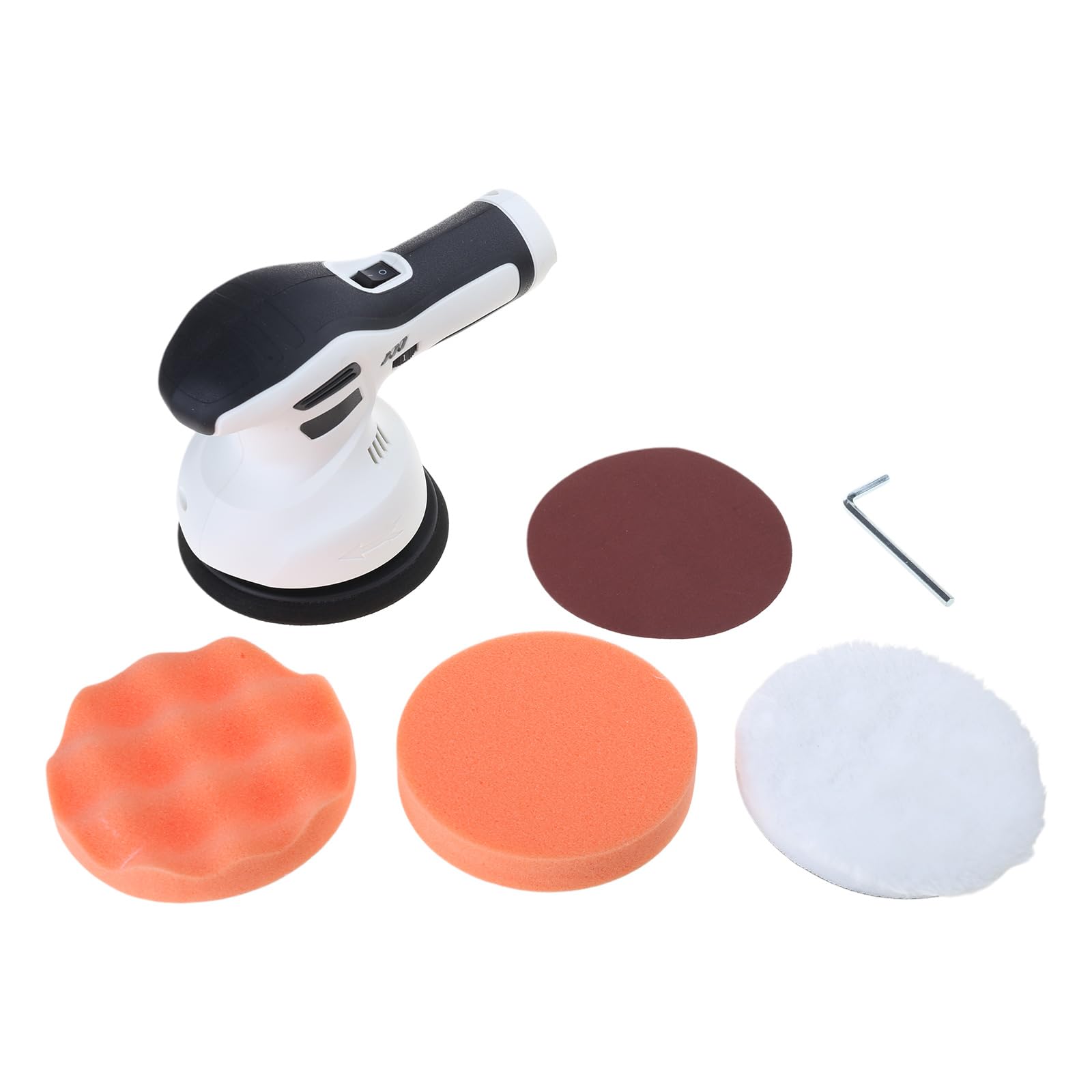 Juego de pulidor eléctrico para coche, 3200 – 6600 rpm, pulidora variable para muebles de suelo, juegos de tampones de batería de cerámica
