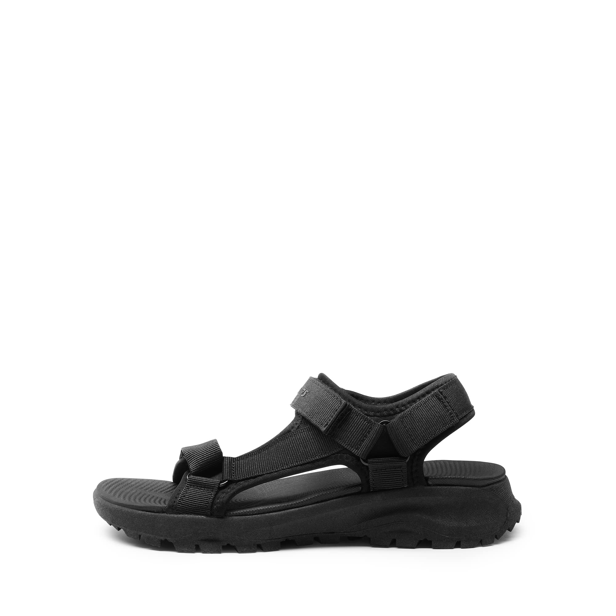 DREAM PAIRS Sandales de Sport et D'extérieur Femme Sandales Flat Sandales de Sport Femme Trekking Outdoor,Size 41,Tout Noir,SDSA2320W-E