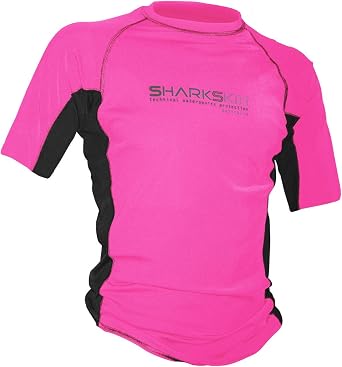Sharkskin Rapid Dry Unisex Short Sleeve Shirt (Orange, 2X-Small)
