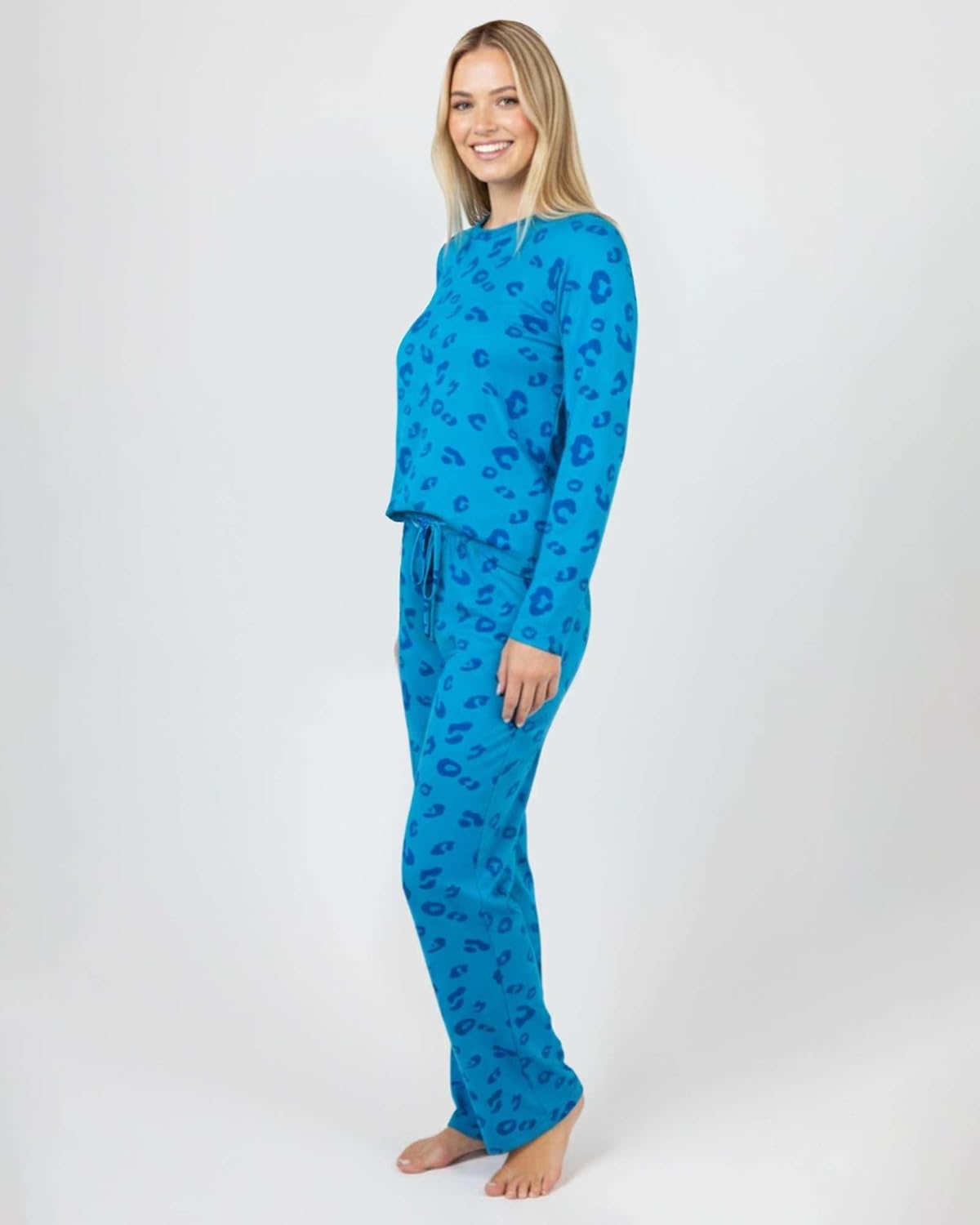 Real Essentials 2 Pack: Women's Comfy Pajama Sets - Short & Long Sleeve Ladies Loungewear Sleepwear PJs (Available In Plus) - Image 7