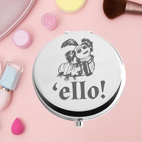 Miniatura 7 de KEYCHIN Ello - Espejo de bolsillo con gusano para fanáticos de la película, espejo de maquillaje compacto para mujeres y niñas (Ello-S)