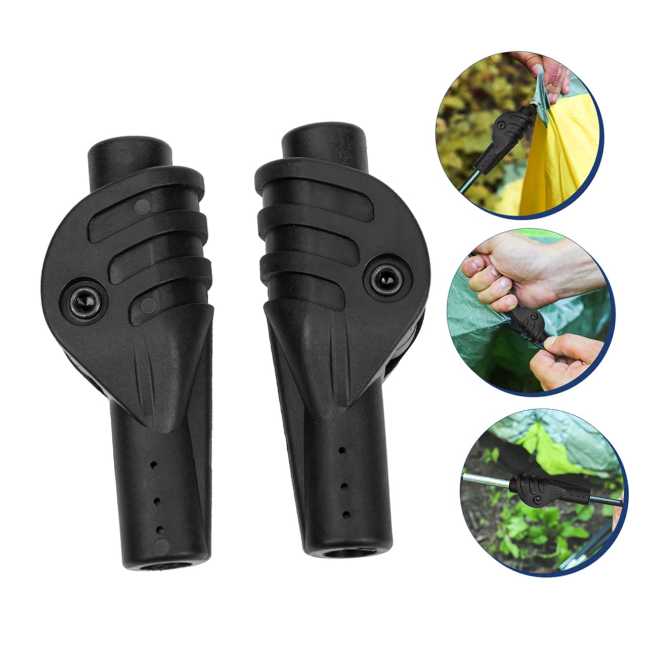 Anneome 8pièces Connecteurs De Tente Adaptateurs De Poteaux De Support Portable pour Activités Extérieures Accessoires De Réparation De Tente Automatique Joint
