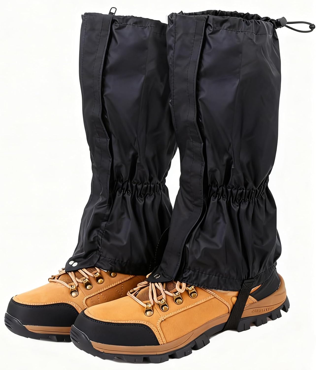 Hiking Gaiters for Men and WomenďźWaterproof Breathable Adjustable Ankle Leg Gaiters, Tear-Resistant Snow Boot Gaiters for Hiking Hunting Skiing Gardening