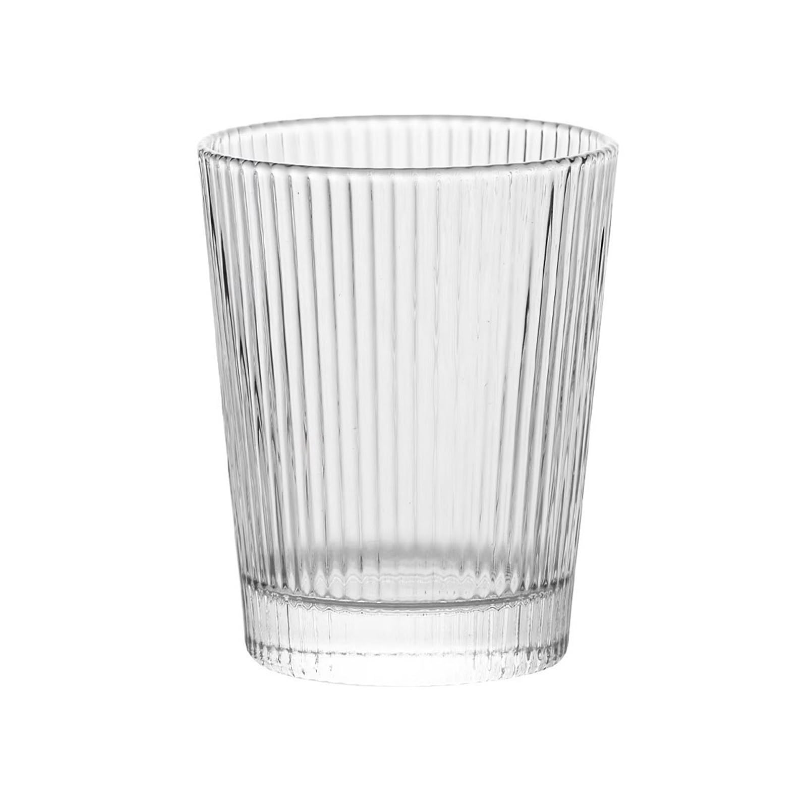 Vasos de vidrio clásicos pequeños sin pie para jugo y agua de mesa