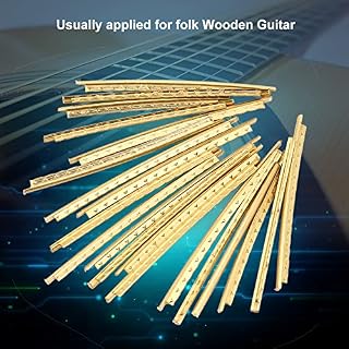 Drfeify 20Pcs frettes de Guitare, frettes en cuivre en Laiton pièces de Rechange pour Guitares en Bois folkloriques - Les Beatles, Paul McCartney, John Lennon, RIngo Starr, George Harrison Drfeify 20Pcs frettes de Guitare, frettes en cuivre en Laiton pièces de Rechange pour Guitares en Bois folkloriques – Image 2