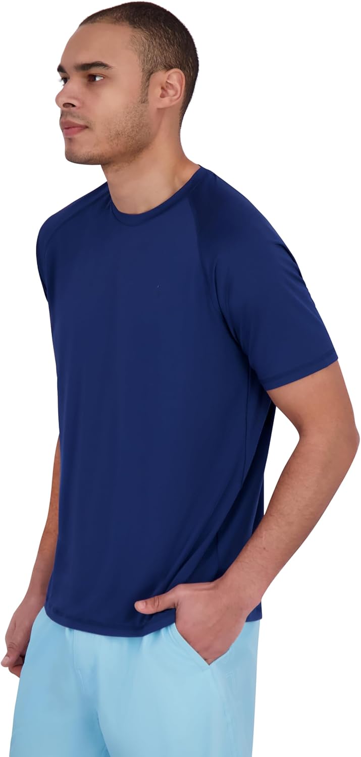 Spyder Men's Short Sleeve Rashguard – Quick-Dry Swim Shirt with Sun Protection, Performance Top - Image 4