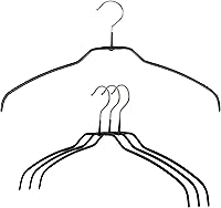 Vista 16 de Mawa Reston Lloyd Silhouette - Percha de camisa antideslizante que ahorra espacio, estilo 42 pies, paquete de 20, plateado, 20