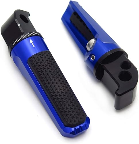 Miniatura 10 de HongK - Juego de estriberas ajustables traseras rojas para pedal de pasajero compatibles con YZF TMAX XMAX N-MAX FZ1/FZ6 XJR1300/1200