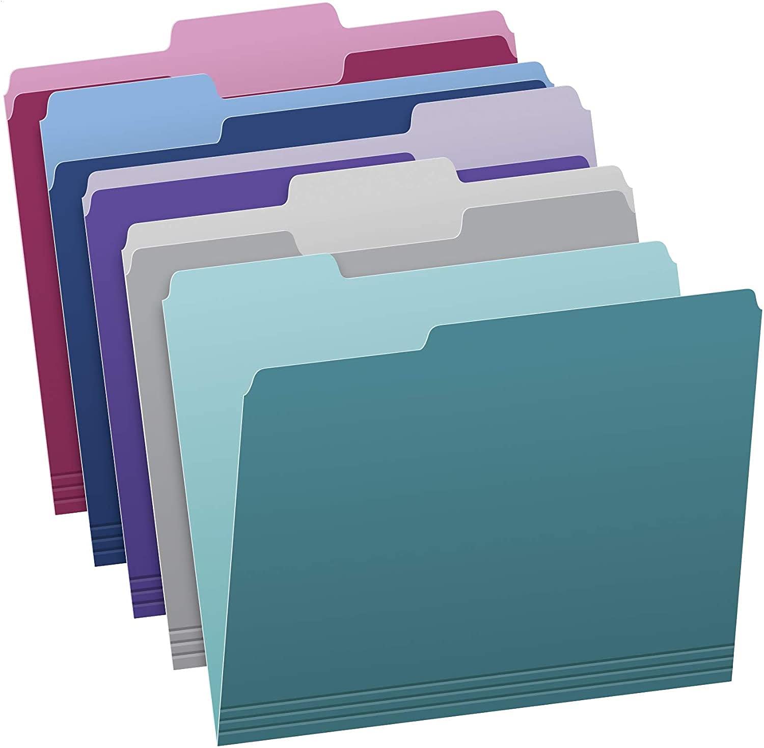 Amazon.com : Pendaflex Two Tone Color File Folders, Letter