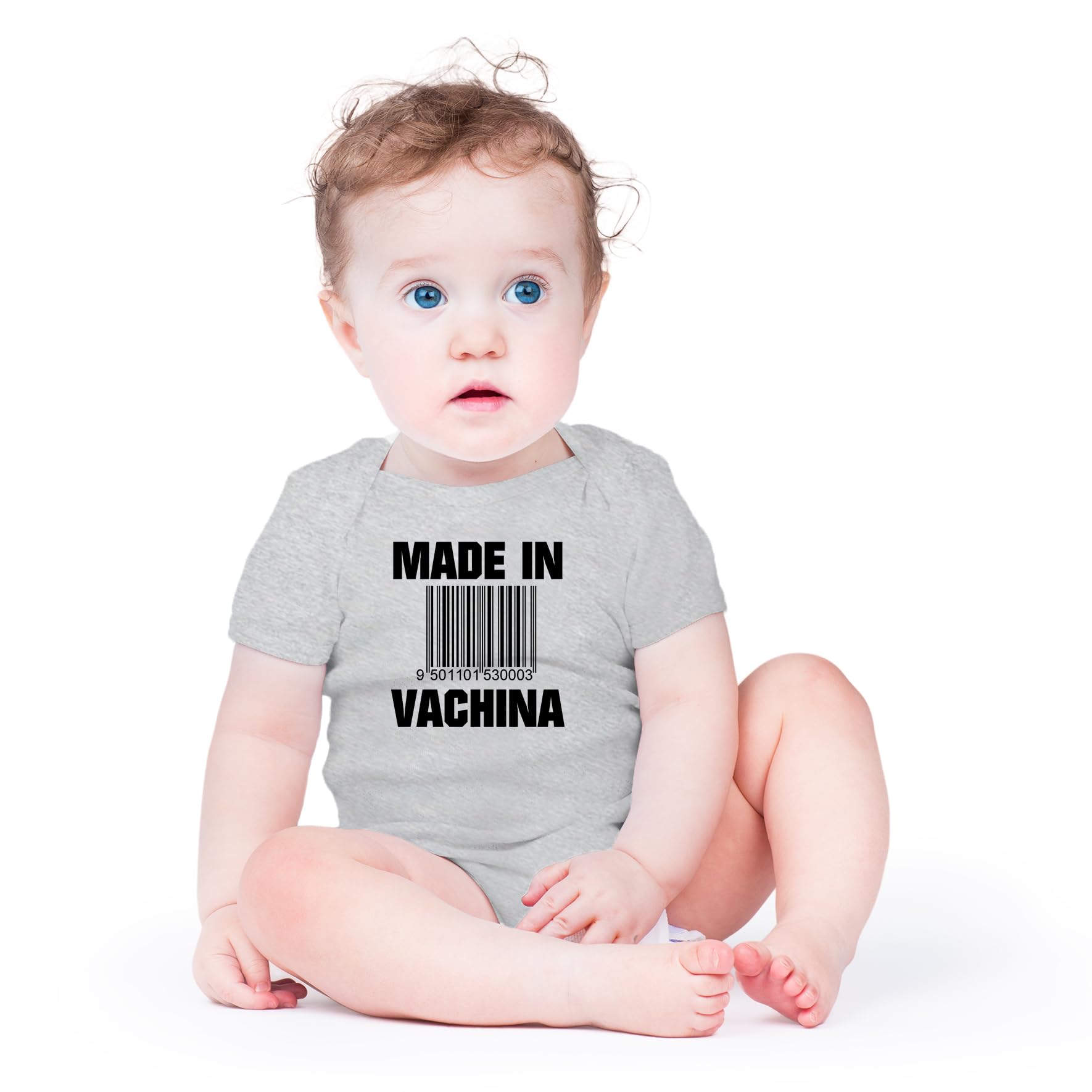 AW Fashions Made in VaChina Baby Bodysuit Funny Cute Baby Girl Clothing or Boy Outfit Infant Romper