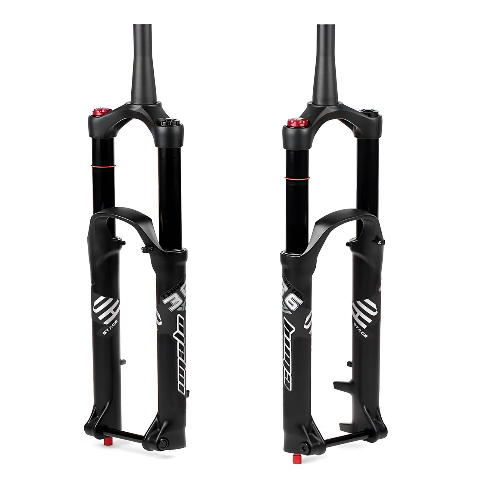 WIQUYBML 27.5"/29" Mountain Bikes Air Suspension Fork 110x15MM Thru Axle Rebound Adjustmable Manual Lockout 1-1/2" Disc Brake Front 160/180MM Travel