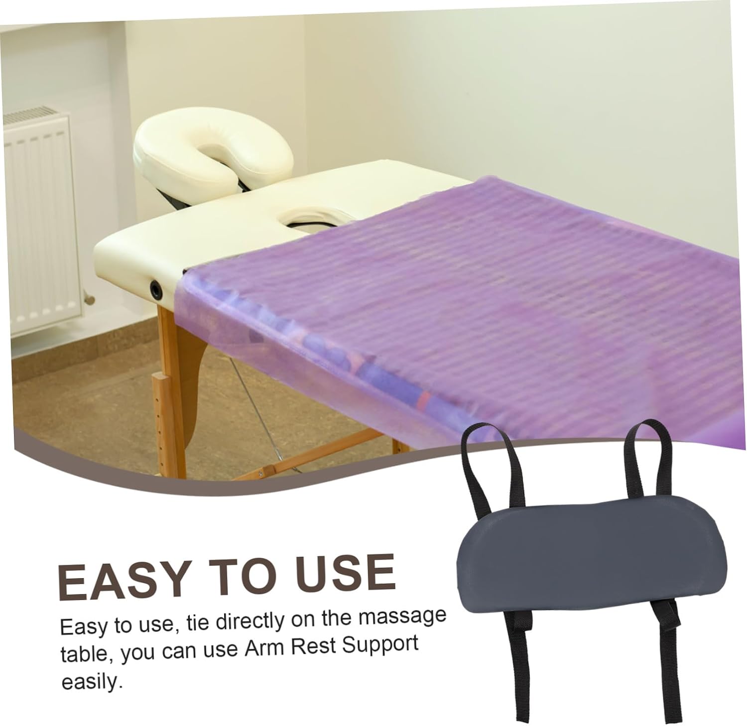 Massage Table Arm Rest Support Hanging Shelf for Beauty Bed and Therapy Bed Comfortable Hand Support for Spa Salon Clinic Use Massage Table Accessory