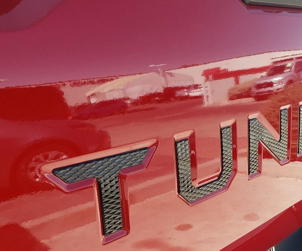 EyeCatcher Tailgate Letter Inserts Compatible with 2022-2026 Tundra (High Gloss Piano Black)