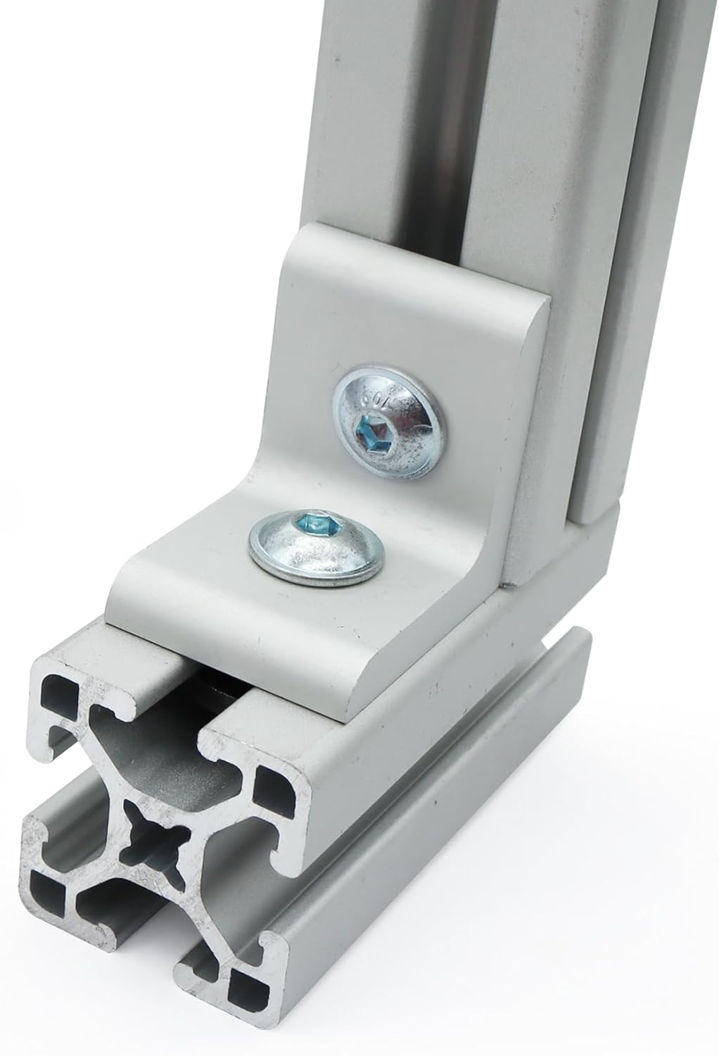25 Packs Inside Corner Brackets, 15 Series Aluminum 2-Hole 90 Degree Angle Bracket for 4040 T Slot Profile Extruded Aluminum Extrusion