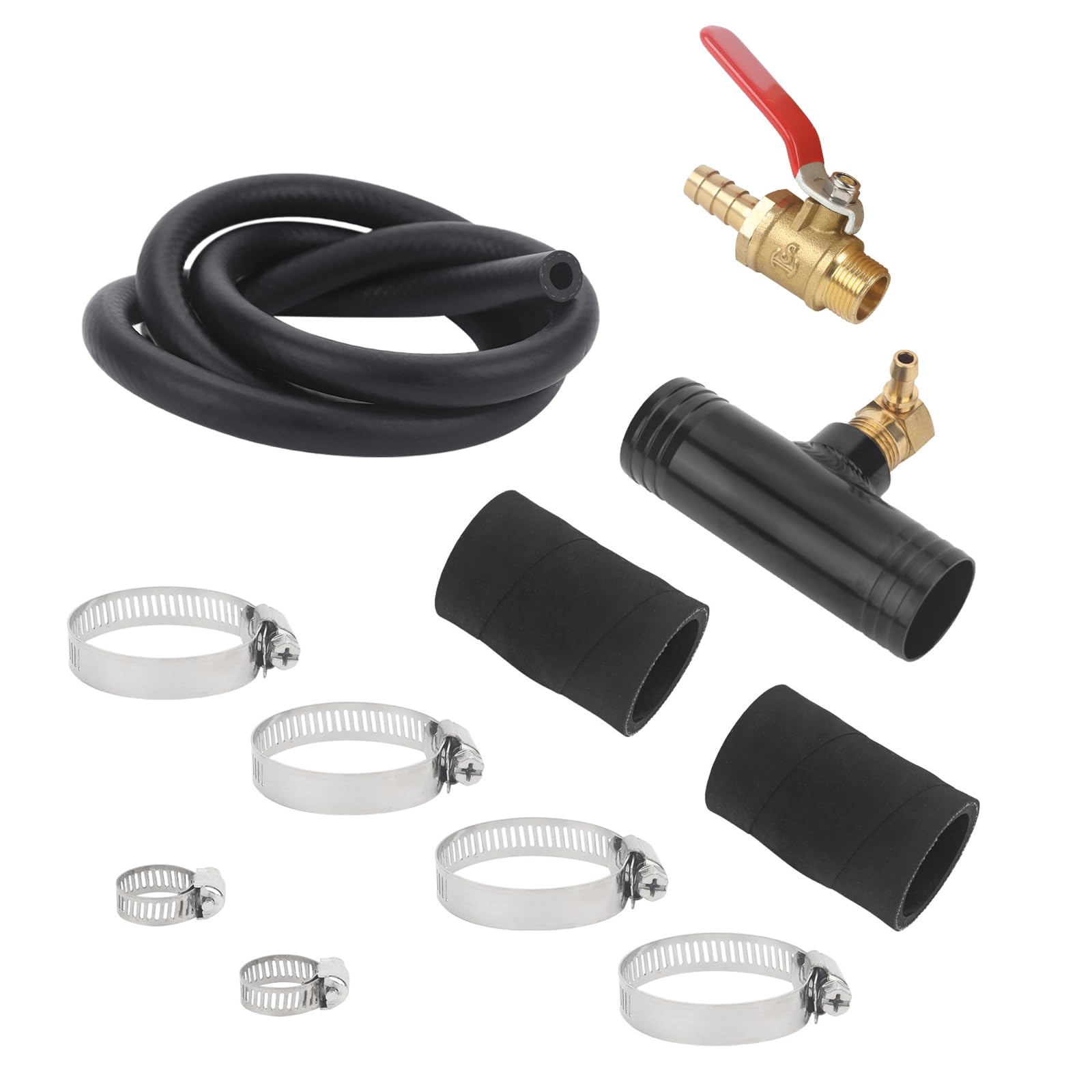 Kit de instalación de depósito de combustible auxiliar para Ford Dodge Ram Chevy Silverado GMC sustituye a 11025, tanque de combustible auxiliar alimentado por gravedad con línea de llenado de 1 1/2