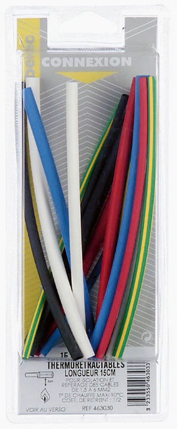 Tibelec 463030 Heat Shrink Sleeve Assortment, Multicolored, Norme