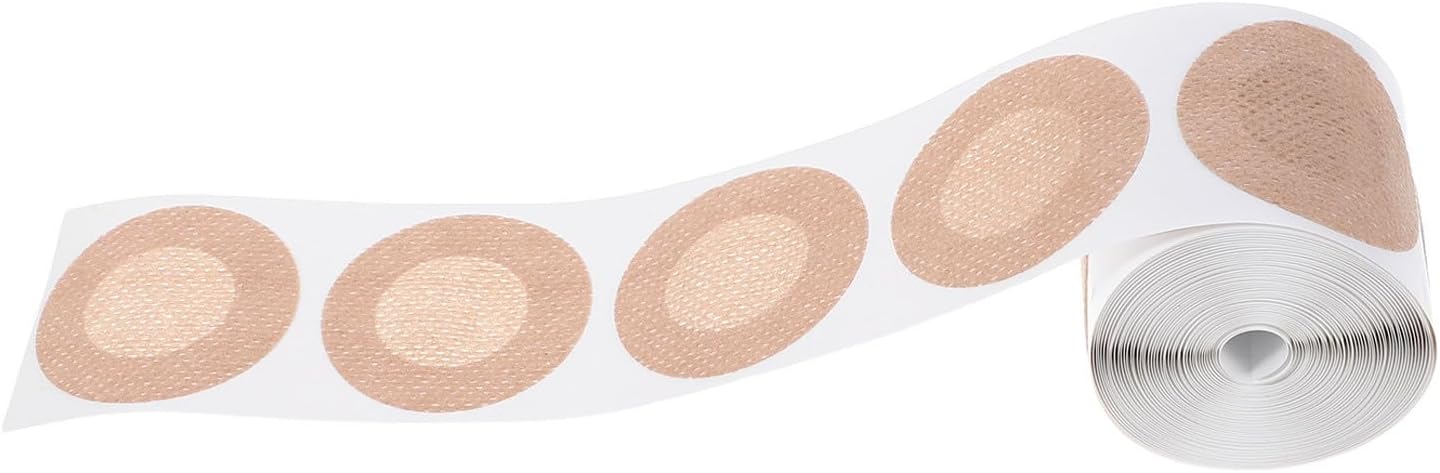 Lurrose 50 Pairs Ultra-thin Lightweight with Non-slip Anti-chafing Patches, Disposable Non-woven Fabric Pads, Comfortable and Hygienic Protection for Travel and Special Occasions Beige