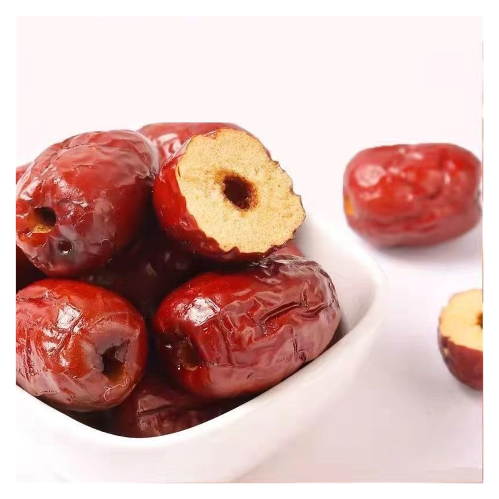 Datteri croccanti e croccanti, confezionati singolarmente, Datteri rossi secchi snocciolati, Snack pronto, Busta da 7 g(40bag)