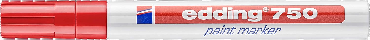 edding 750 Paint Markers Bullet Tip 2-4mm Line Red Ref 750-002 [Pack of 10]