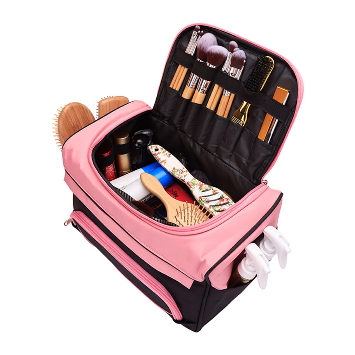 VICASKY Borsa per Strumenti da Parrucchiere Organizer Grande Divisori per Pettini Forbici Asciugacapelli Custodia da Viaggio Resistente per Accessori da Parrucchiere