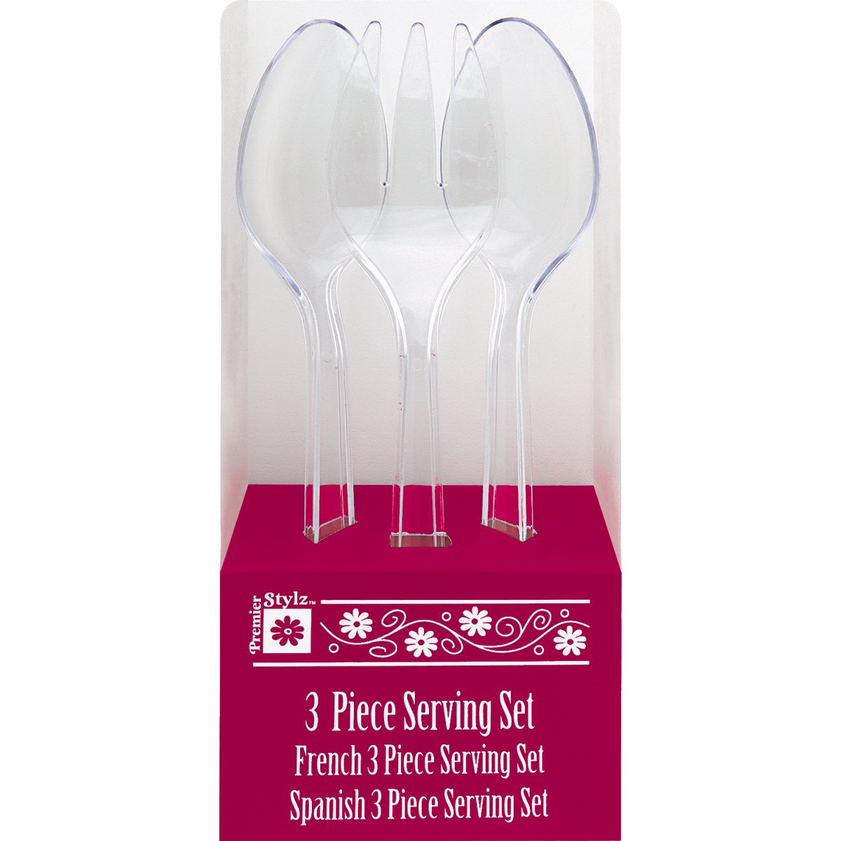 Premier Stylz Clear Plastic Serving Set Box (9