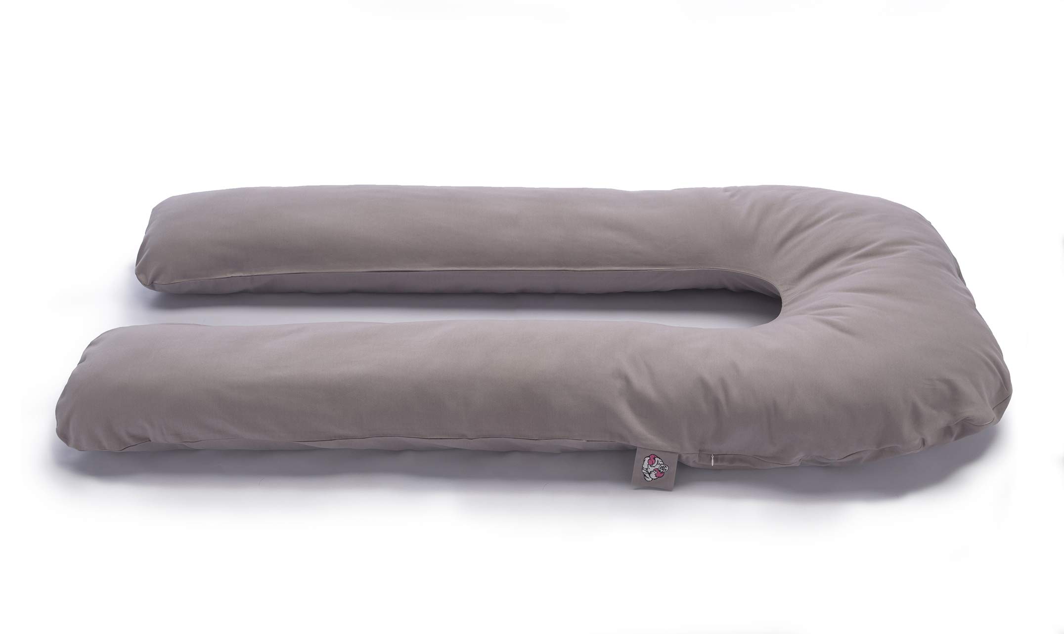 Soul U | Soul Pillow U-Kissen 150x80cm | Seitenschläferkissen, Schwangerschafts- & Stillkissen, Lagerungskissen | mit abnehmbarem & waschbaren Außenbezug (100% Baumwolle) | grau