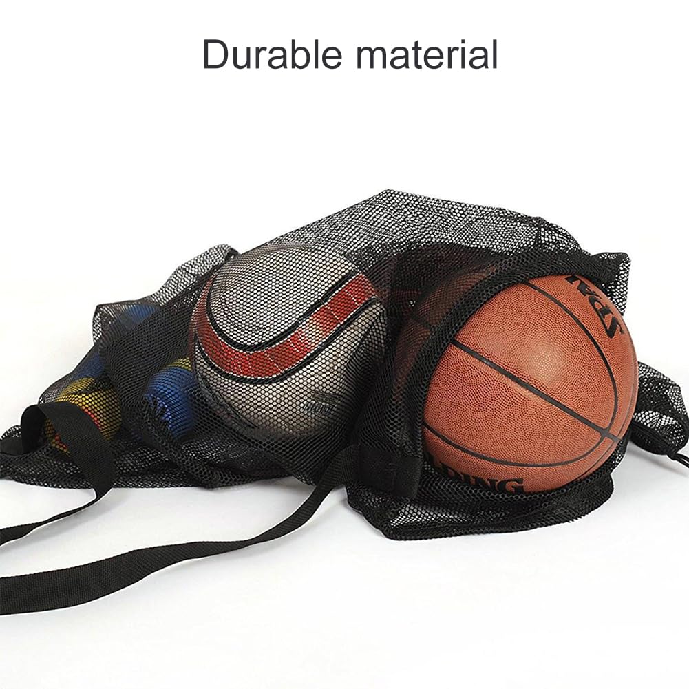 Sacca Rete Per Palloni 72x100cm - Borsa Per Calcio, Basket Con Tracolla Regolabile - Foto 9