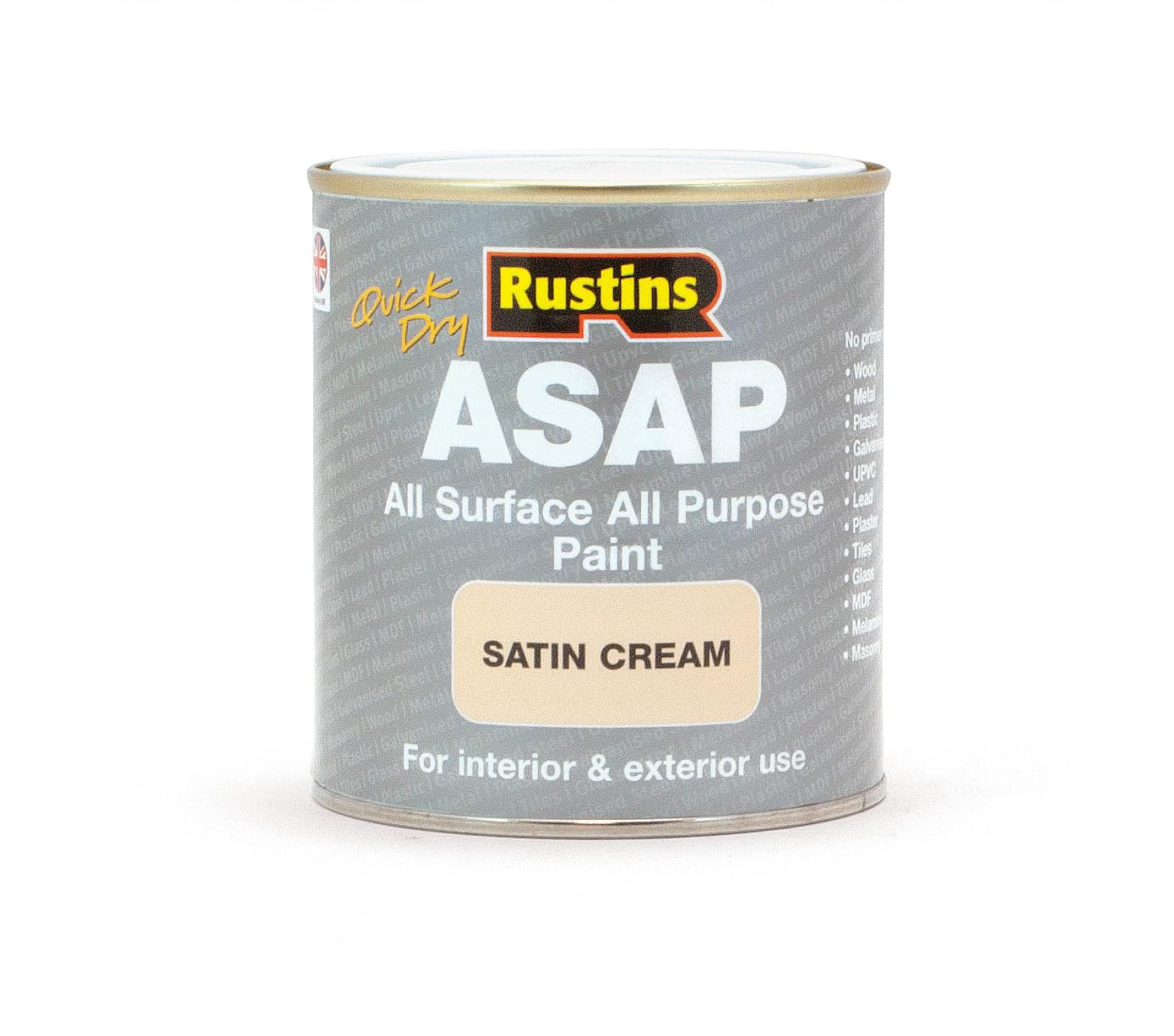 RUSTINS ASAP Paint, Cream, 500 ml (Pack of 1)
