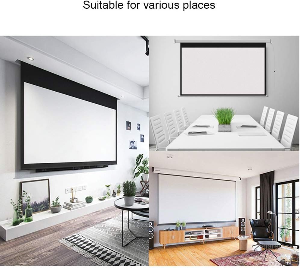 Projector Screen, 60100 Inch 43 Motorized Electric Projection Screen