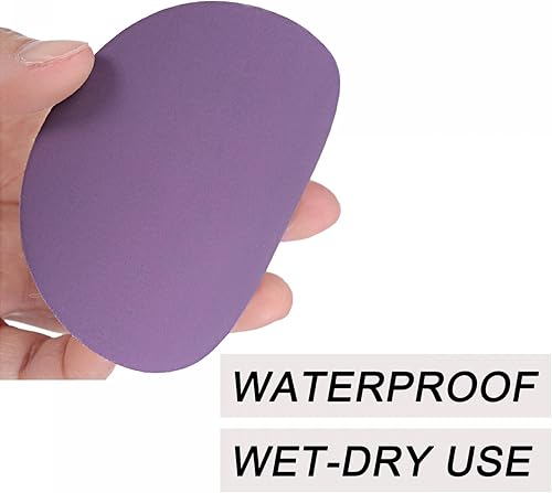 Miniatura 3 de uxcell 20 discos de lija morados de 3 pulgadas, 1500 granos, gancho y bucle, papel de arena profesional de óxido de aluminio, pulido en seco y