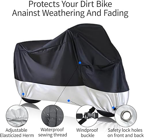 Miniatura 3 de Funda para motocicleta para todas las estaciones, para Sur Ron Ultra Bee, impermeable, protección solar al aire libre, cubierta duradera con bolsa