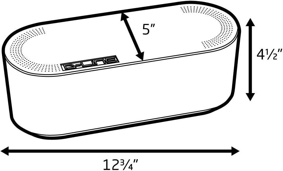 D-Line Cable Management Box (Small) & Medium Cable Raceway Multipack 4X 1.18 (W) x 0.59" (H) x 39" Lengths (13.12ft Total) with 12 Accessories - White