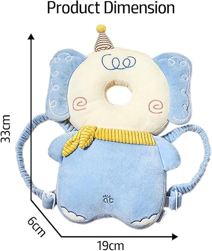 Miniatura 6 de Protector de cabeza de bebé, mochila para andador de bebé con correa ajustable, cojín de seguridad para la cabeza para bebés, almohada de protección