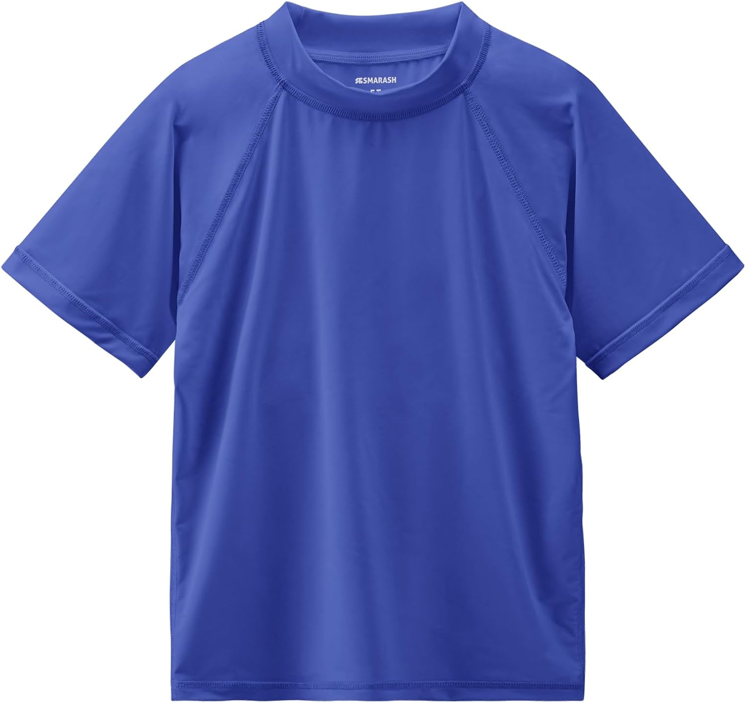 Boys Rash Guard Short Sleeve UPF 50+ Sun Protection Swim Shirt Rashguard Fishing Surf Quick Dry Cool Beach Clothes for Toddler Youth Kids Klein Blue 5T