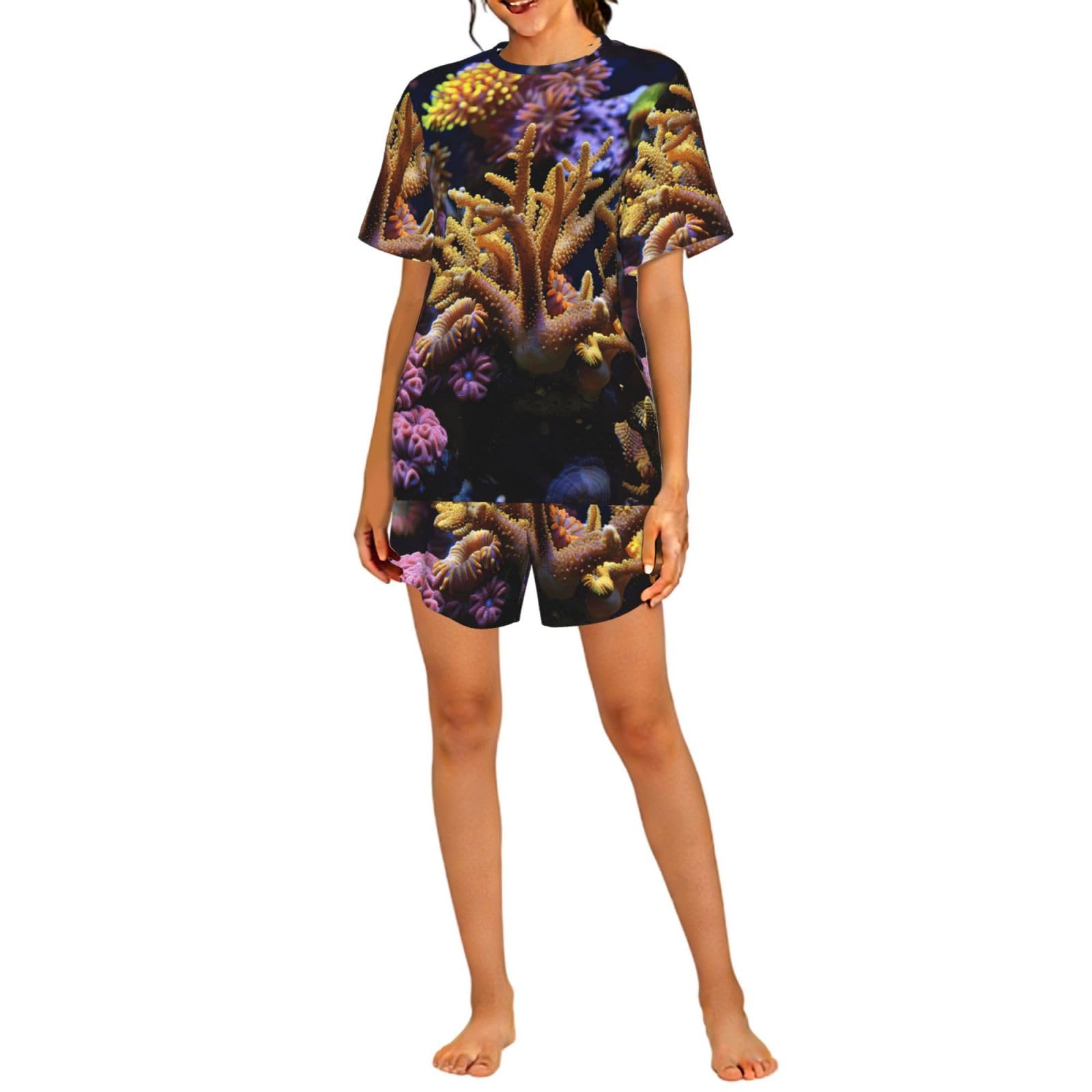 Estampado de arrecife de coral para decorar salones modernos con frescura marina 8