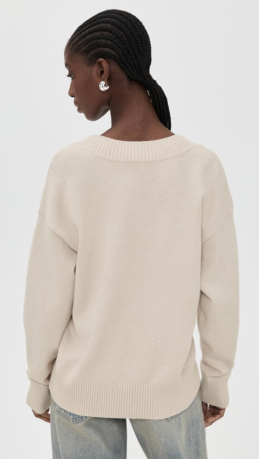 Good American Women's Knit Deep V Knit Sweater - Image 3