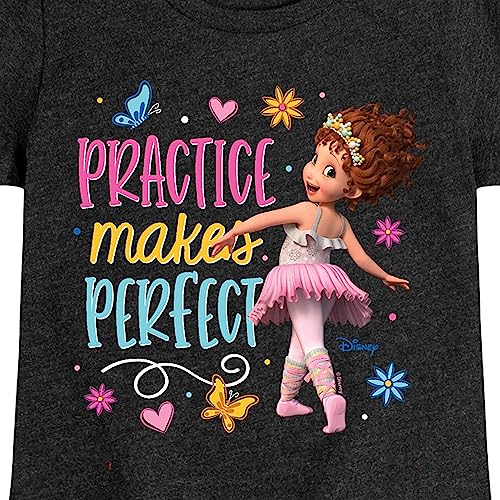 Disney - Fancy Nancy - Practice Makes Perfect - Toddler and Youth Girls Short Sleeve Graphic T-Shirt3