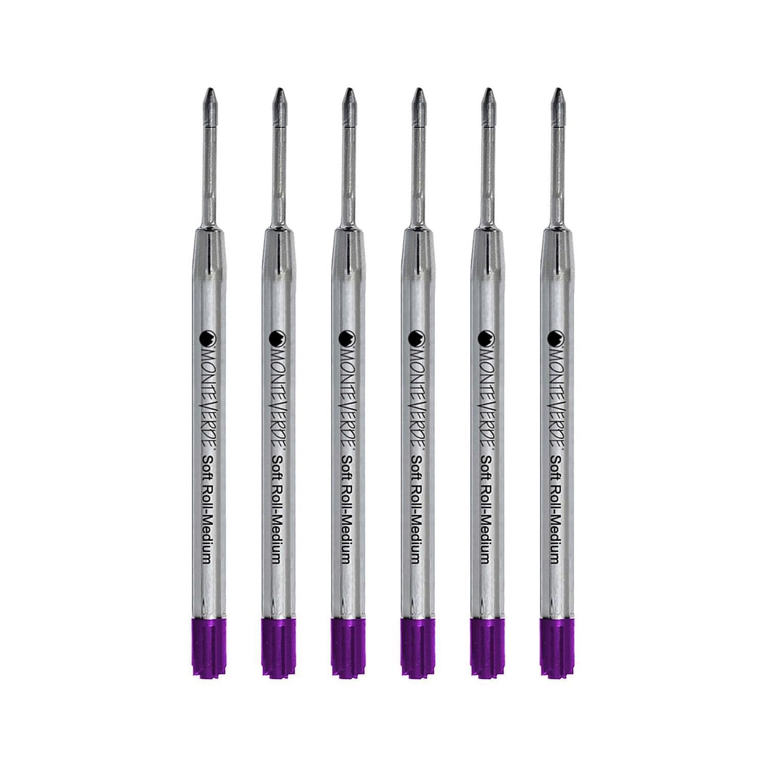 Monteverde Soft Roll Kugelschreiber Refill für Parker Kugelschreiber, Violett, 6 Pack (p133pl)