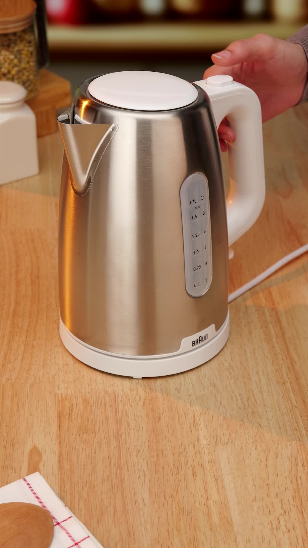 Braun PurShine WK1500WH Elektrische Waterkoker - 360° Draaibaar