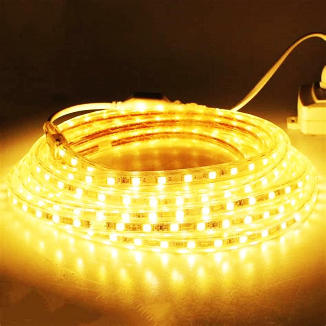 LED Strip Light 220V (5m, Warm White, Yellow)