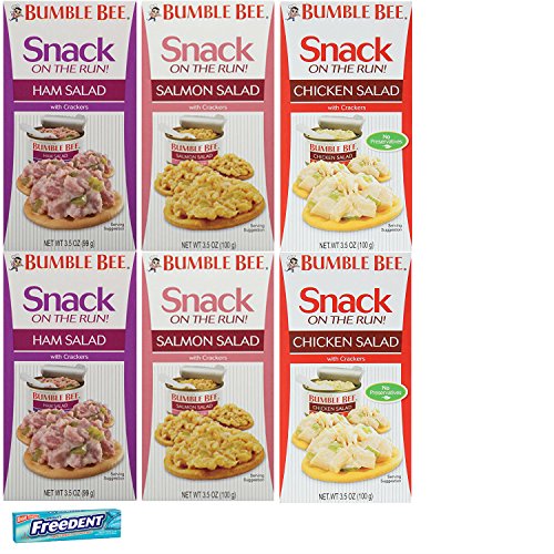 Bumble Bee Snack On The Run Variety Pack Chicken Salad Ham Salad And Salmon Salad Kits