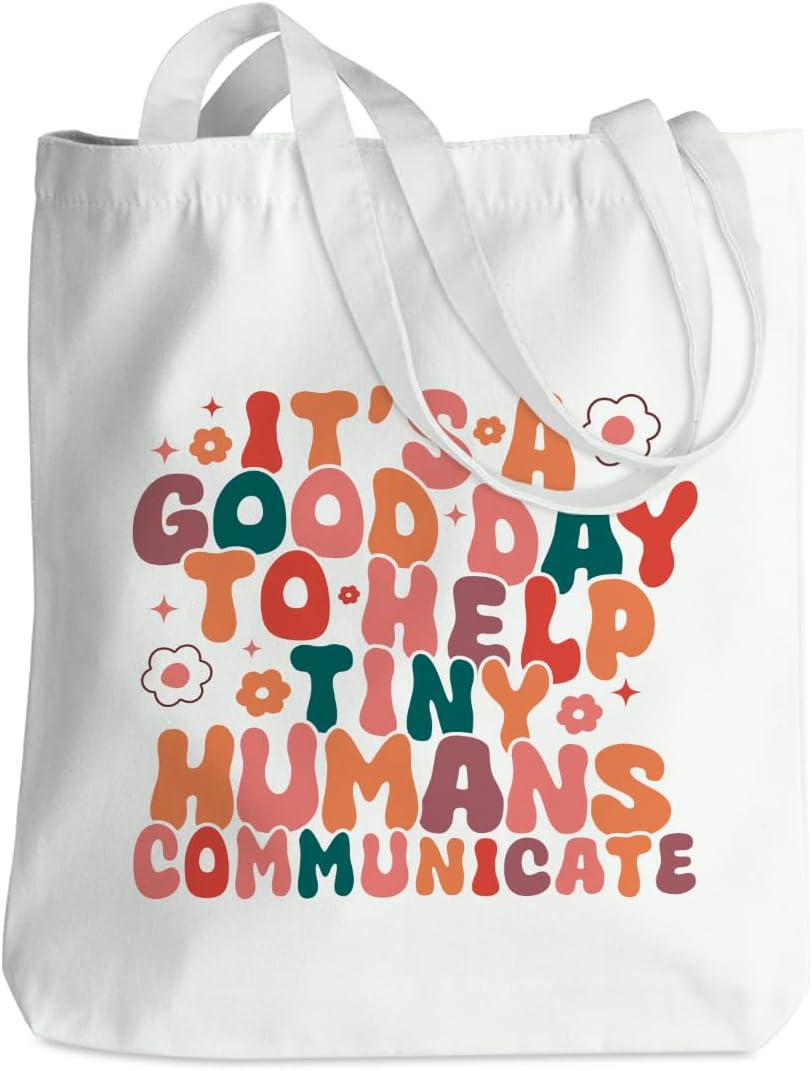 Speech Therapy Gifts SLP CanvasT ote Bag for Teacher Speech Language Pathology Speech Pathologist Gifts